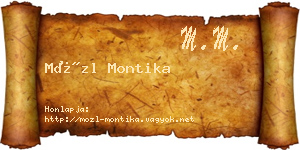 Mözl Montika névjegykártya